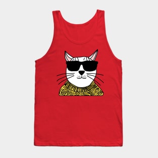 Kitty Cat wears Sunglasses Tank Top